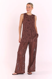 Valerie Pant - Cocoa Lace