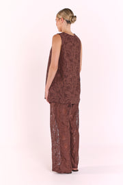 Valerie Pant - Cocoa Lace