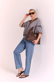 Lamarr Shoulder Bag - Chocolate Suede