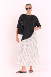 Harper Skirt - Black Spot