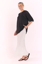 Harper Skirt - Black Spot