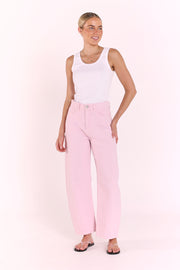 Lola Barrel Jean - Pink