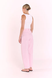 Lola Barrel Jean - Pink