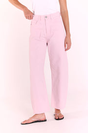 Lola Barrel Jean - Pink