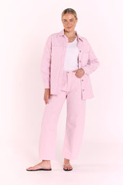Lola Denim Jacket - Pink
