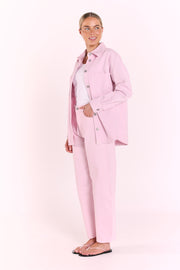 Lola Denim Jacket - Pink