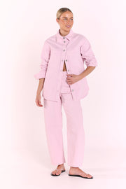 Lola Denim Jacket - Pink