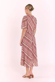 Jackie Dress - Pink Check