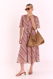 Lamarr Shoulder Bag - Sandstone Suede