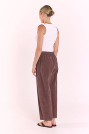 Eleanor Barrel Pant - Chocolate