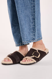 Sweden Flat - Chocolate Suede