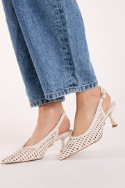 Koscuszkio Heel - Cream Weave