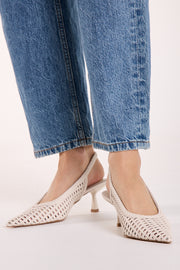 Koscuszkio Heel - Cream Weave