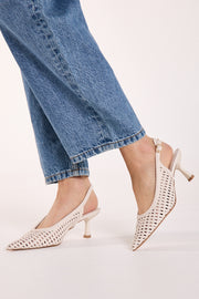 Koscuszkio Heel - Cream Weave
