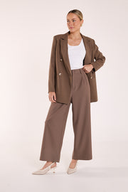Carmen Cropped Pant - Chocolate