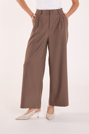 Carmen Cropped Pant - Chocolate