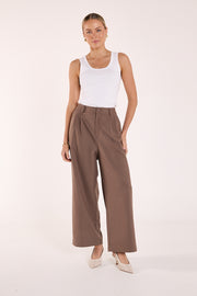 Carmen Cropped Pant - Chocolate