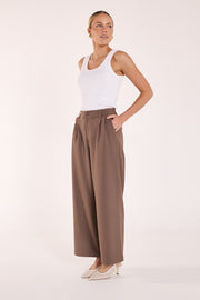 Carmen Cropped Pant - Chocolate