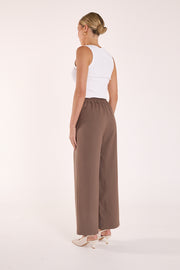 Carmen Cropped Pant - Chocolate