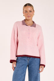 Ember Knit - Pink Burgundy
