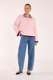 Ember Knit - Pink Burgundy