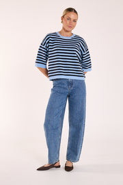 PRE-ORDER Lola Barrel Jean - Deep Blue