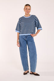 PRE-ORDER Lola Barrel Jean - Deep Blue
