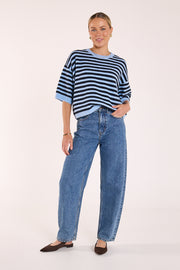PRE-ORDER Lola Barrel Jean - Deep Blue