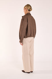 Megan Bomber - Brown Check