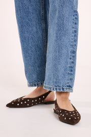 Glacier Flat - Chocolate Suede