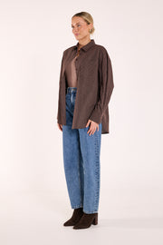 Emily Shirt - Chocolate Stripe