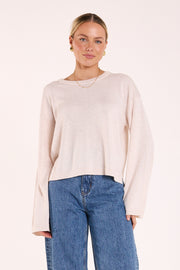 Hartley Long Sleeve Top - Oatmeal