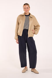 Eleanor Barrel Pant - Navy