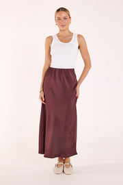 Lennon Skirt - Merlot