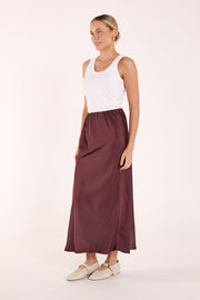 Lennon Skirt - Merlot