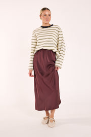 Lennon Skirt - Merlot