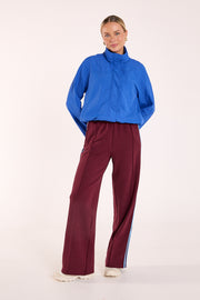 Noah Wide Pant - Plum Blue Stripe