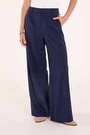 Andie Pant - Navy Cream Stripe