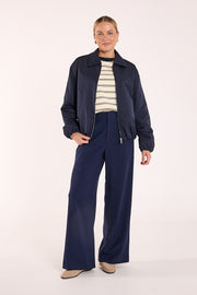 Andie Pant - Navy Cream Stripe
