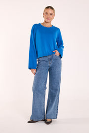 Hartley Long Sleeve Top - Cobalt