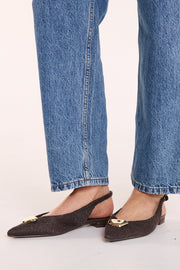 Marcello Flat - Chocolate Raffia