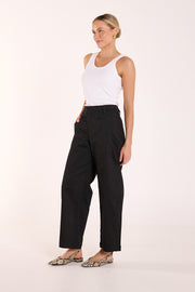 Charlie Barrel Pant - Black
