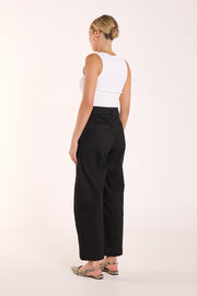 Charlie Barrel Pant - Black