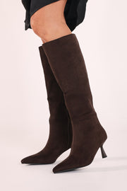 Portie Boot - Dark Cacao Suede