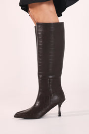 Norie Boot - Chocolate Croc