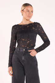 Daniella Lace Top - Black