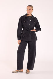 PRE-ORDER Lola Barrel Jean - Washed Black