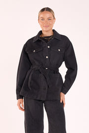 Tate Denim Jacket - Black