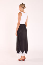 Ali Skirt - Black Cream Lace