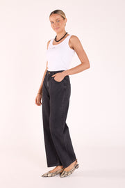 PRE-ORDER Lola Barrel Jean - Washed Black